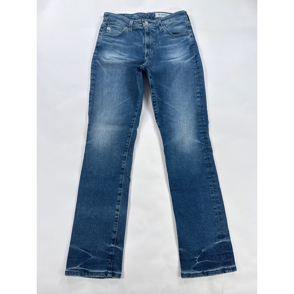 AG Adriano Goldschmied Womens Jeans 29R Blue Mari High Rise Straight Leg Denim